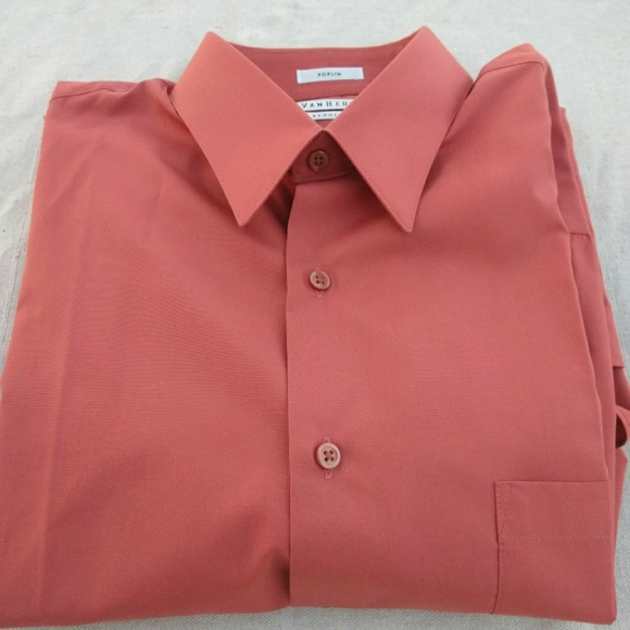 VAN HEUSEN MEN DRESS SHIRT - Picture 1 of 5